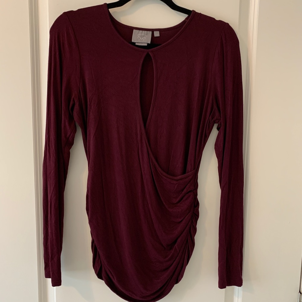 VanessaVirginia crossover peekaboo top M Anthro
